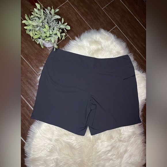 Patagonia Worn Wear W's Stretch black Hydro peak Board-shorts sz 18 - Picture 8 of 11